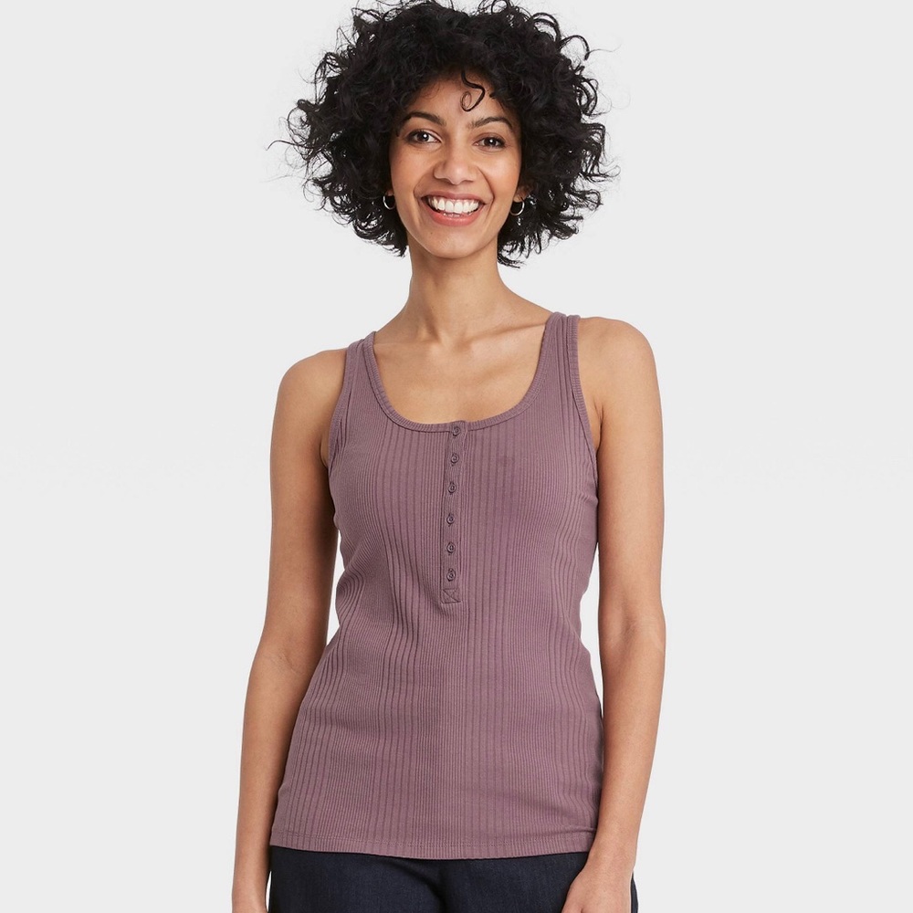 A New Day Button Down Tank Top